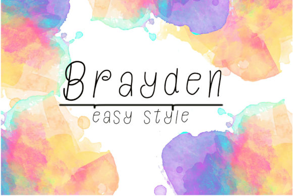 Brayden Font: A Handwritten Typeface for Crafters and Makers