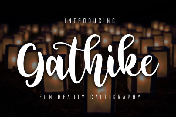 Gathike: A Bold Handwritten Font