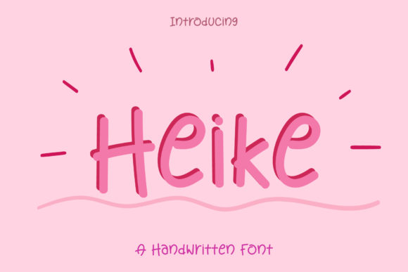 Heike Font: A Handwritten Typeface for Crafters and Creators