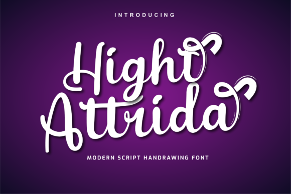 Hight Attrida: A Script Font for Modern Branding