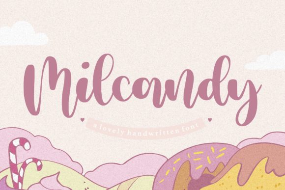 Milcandy: A Handwritten Typeface for Editorial Elegance