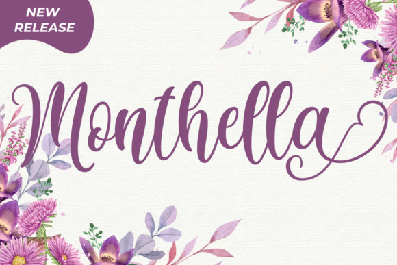 Monthella: A Handwritten Typeface for Polished Digital Design