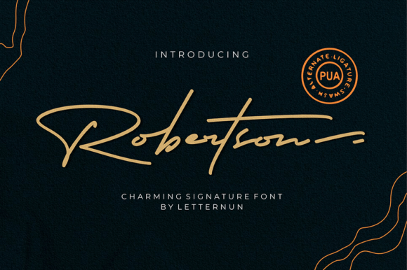 Robertson Font: A Charming Script for Crafters and Makers