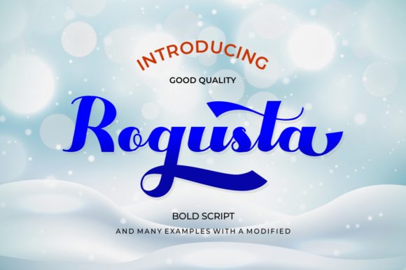 Rogusta: A Handwritten Font for Vintage-Inspired Branding