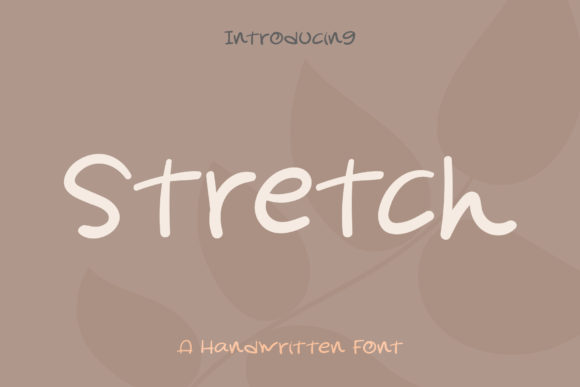 Stretch Font: A Handwritten Typeface for Business Branding