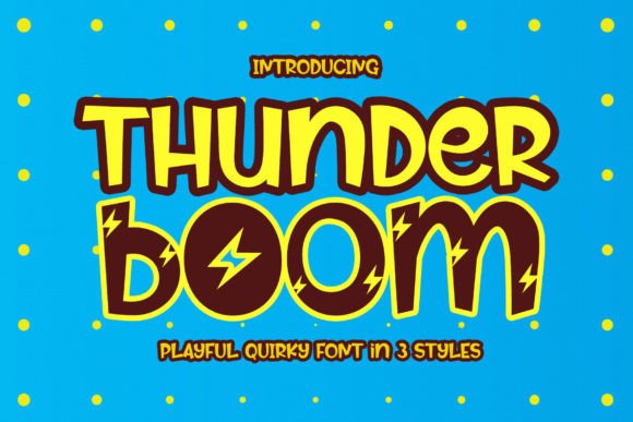 Thunder Boom: A Playful Typeface for Editorial Design