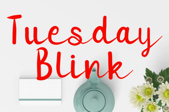 Tuesday Blink Font: Modern Script for Creative Projects