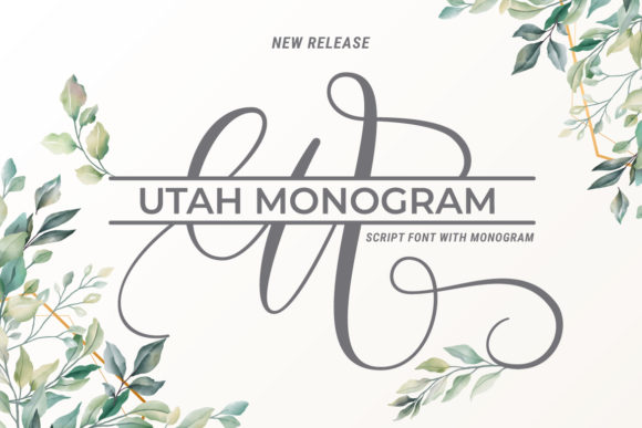 Utah Monogram Font: A Professional Script Typeface for Your Brand